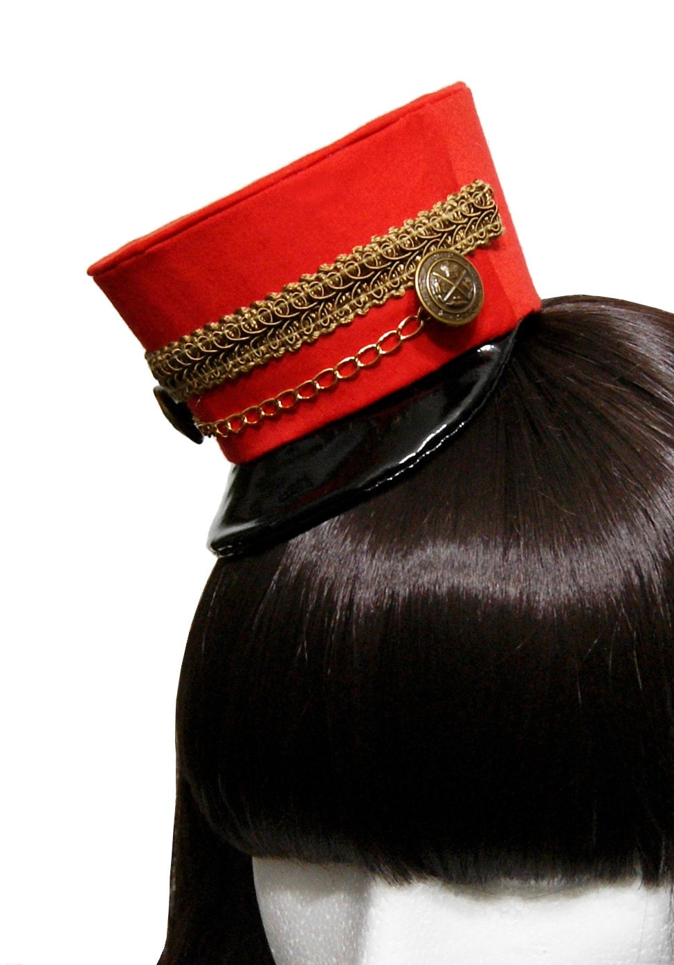 Red and Gold or Silver Mini Toy Soldier Hat Made to Order