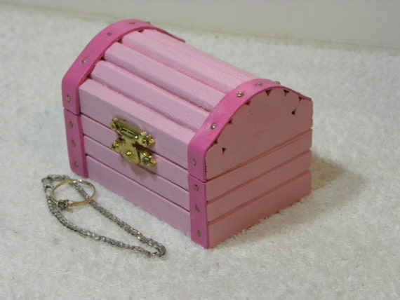 pink plastic treasure chest