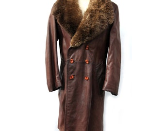 Popular items for mens fur coat on Etsy