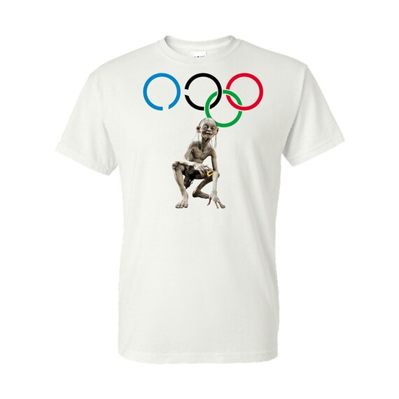 One Olympic Ring Gollum LOTR Tee Shirt by EffectVsCause on Etsy