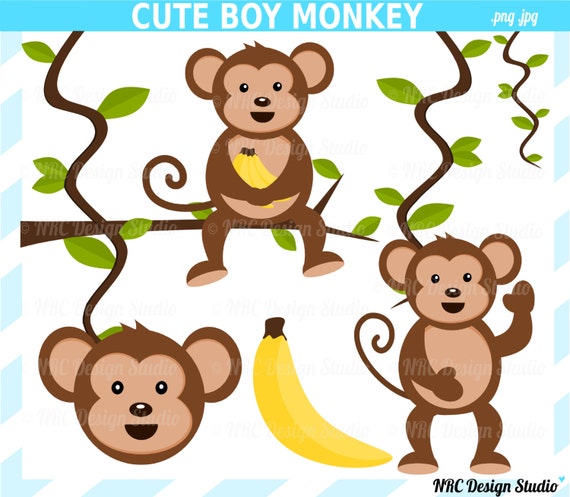 monkey jungle clip art - photo #3