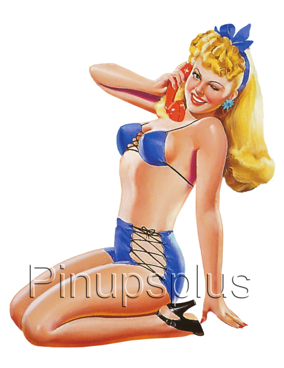 Retro Pinup Girl Guitars And More Waterslide Decal For Guitars 1079