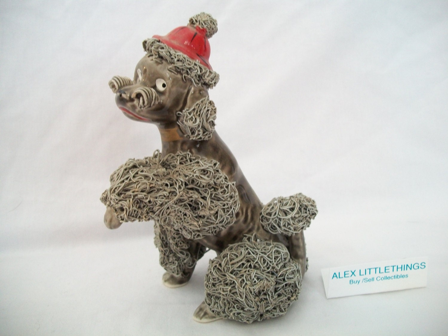 brown poodle figurine