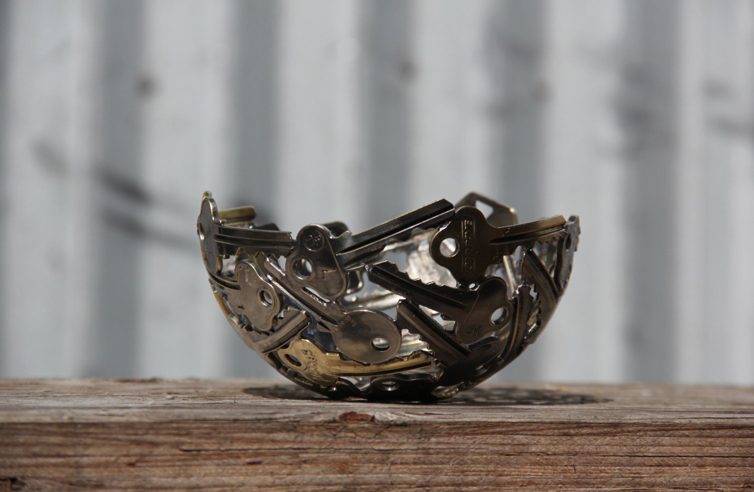 Small key bowl 12 cm Key bowl Metal Bowl Metal sculpture