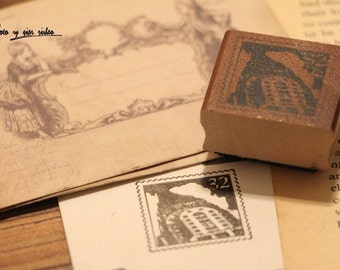 Korean wooden wood square Stamp Rubber Stamp Set stamp up stampin up