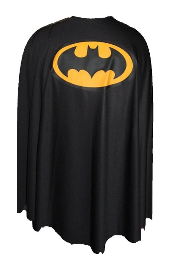 Black Batman Super Hero Cape Custom Star made by fancydressandhats