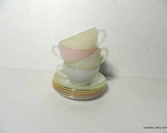 cups bulk saucers coff / saucers. pink tea and & ee  vintage cups and tea blue French vintage peach. Mint