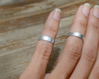 SALE Wide Band Rings, Above Knuckle Ring Set Handmade Boho Hippie Jewelry