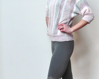 Wolf Print Leggings, Grey Leggings, Wolf Print Leggings, High Waisted Leggings, Bamboo Jersey
