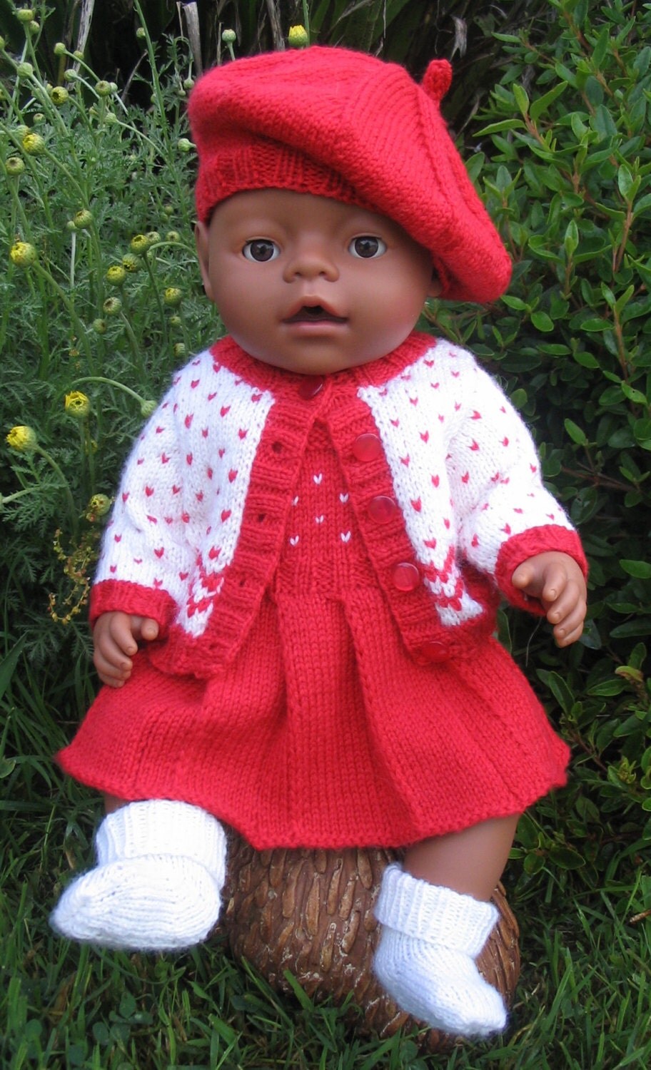 PDF Knitting Pattern for Doll Clothes to suit 1617