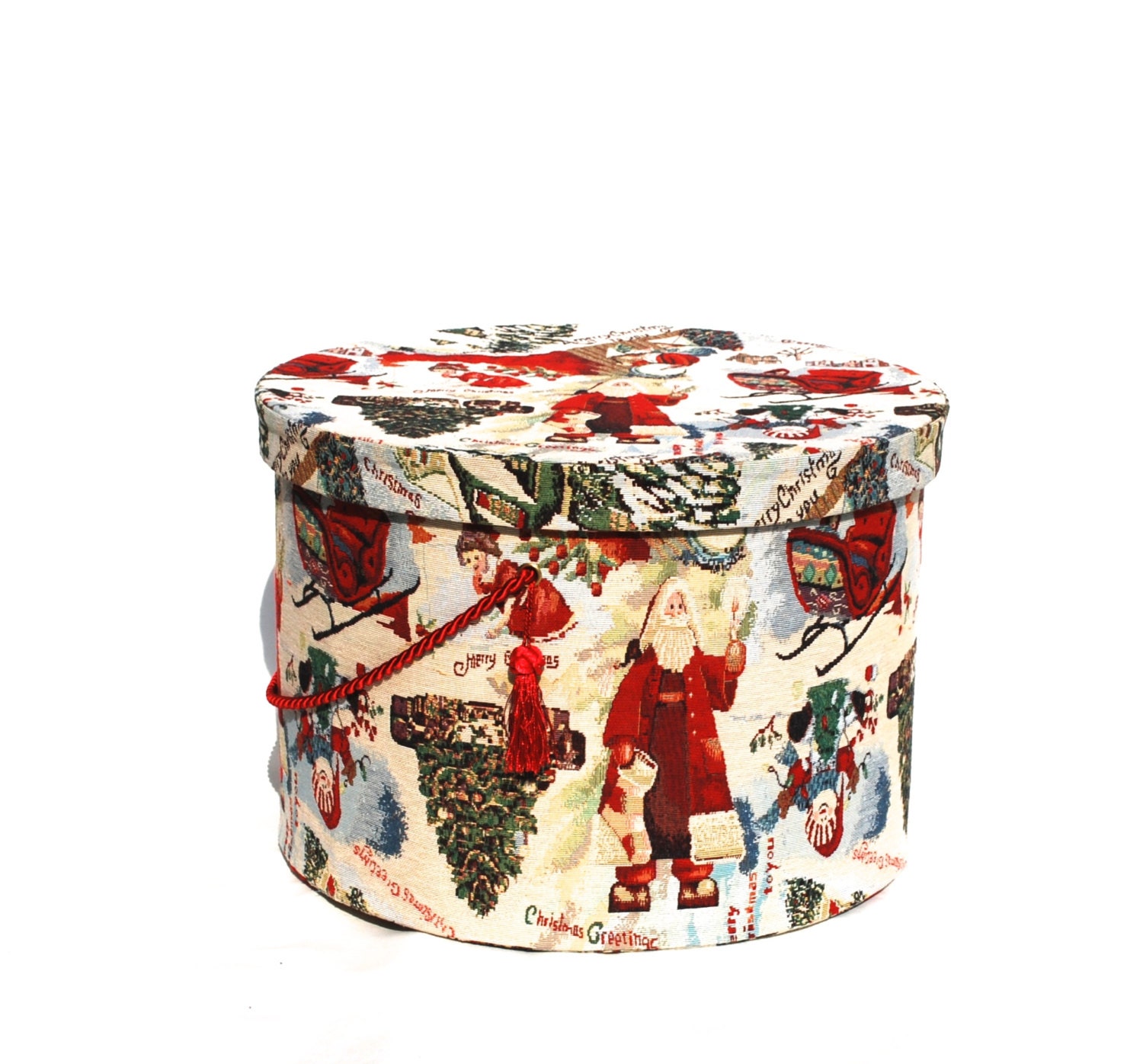 hat box gift box christmas time box treasury box by Arsunica