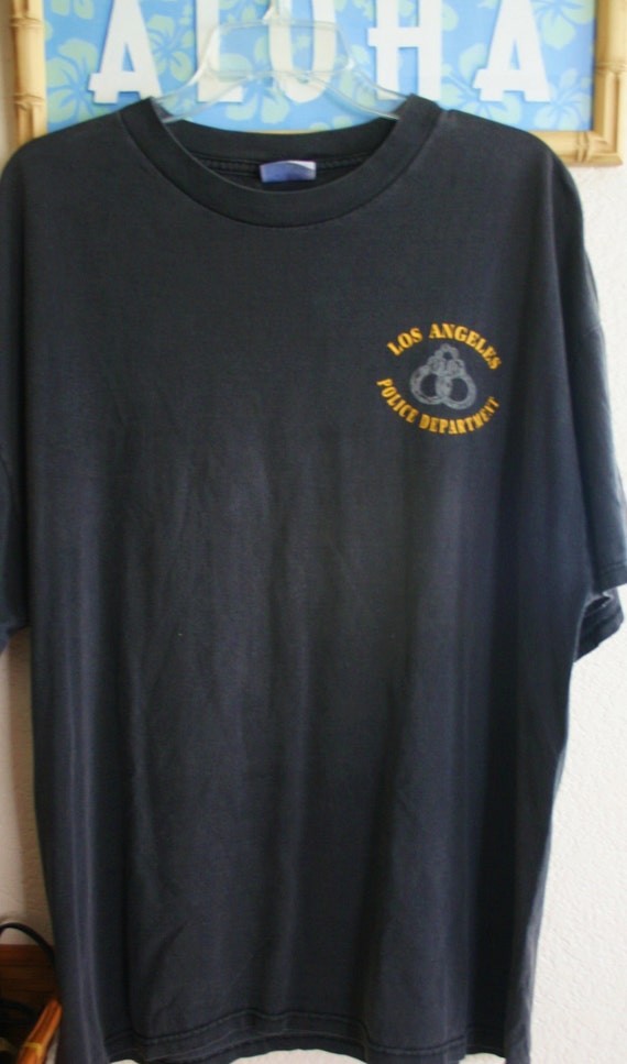 Vintage XXL LAPD Los Angeles Police Department Handcuffs Logo