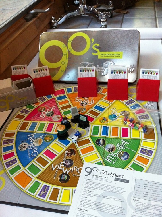 Items similar to 1990s Trivia Pursuit Board Game on Etsy
