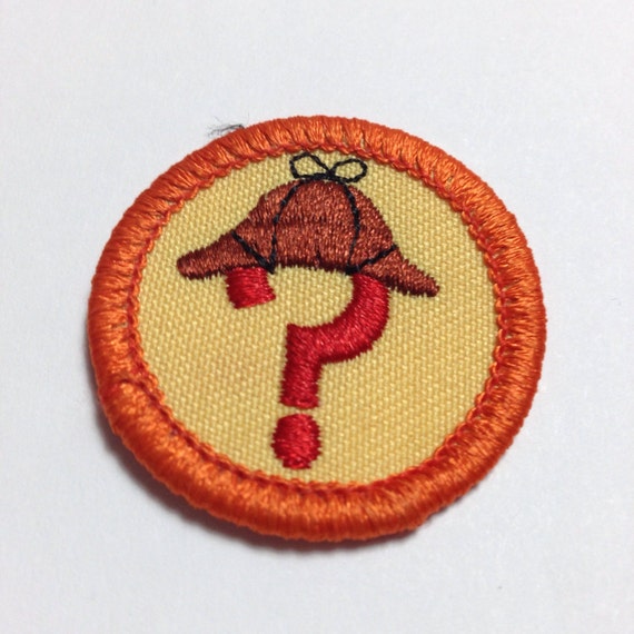 Vintage Girl Scout Science Sleuth Badge Sherlock