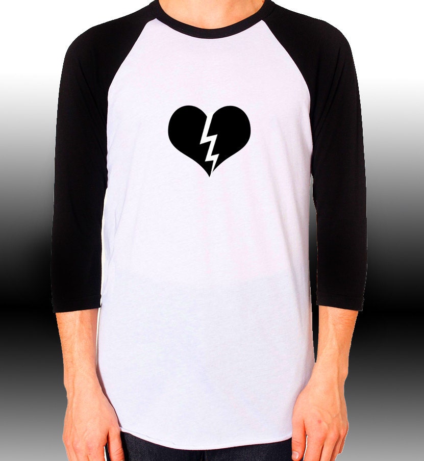 black broken heart shirt