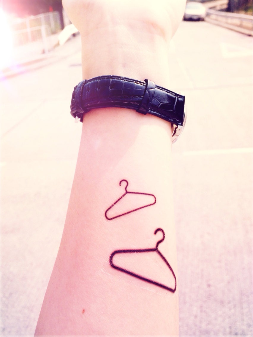 2pcs Fashion Hanger tattoo InknArt Temporary Tattoo by InknArt