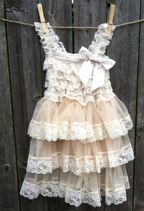 Rustic Wedding Flower Girl Dresses 10