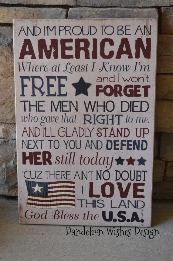 im proud to be an american