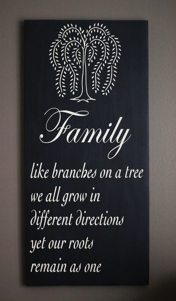 Family Sign- Family Saying Wooden Sign - Signs for the Home - Primitive