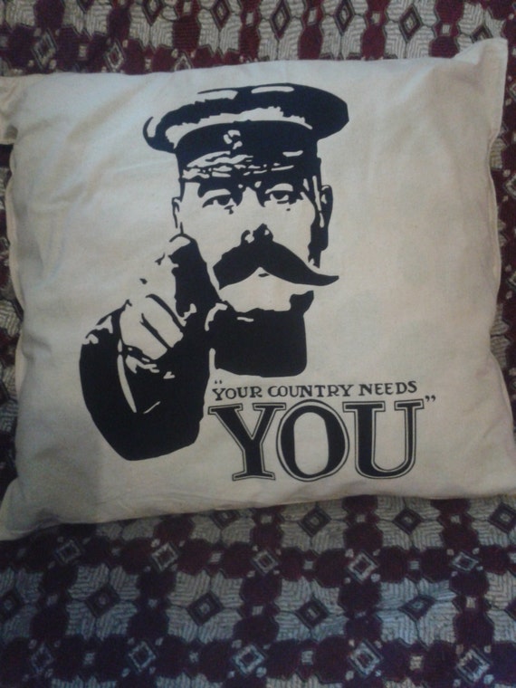 Lord Kitchener Your Country Needs You Printed Pop Art Cushion   Il 570xN.523730060 26o9 