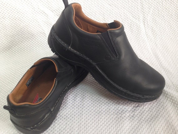 redwing slip on steel toe