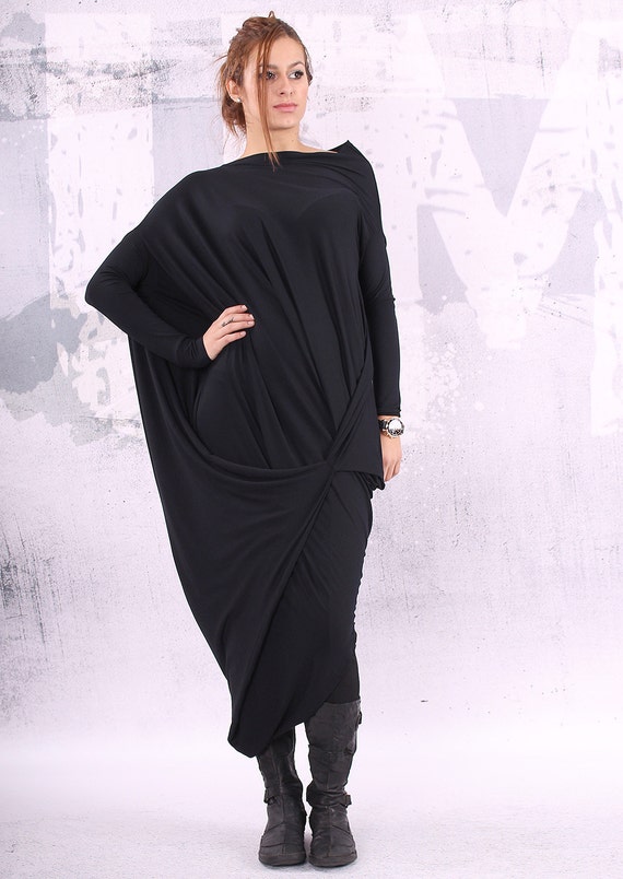 Black dress Black maxi dress loose maxi dress plus size