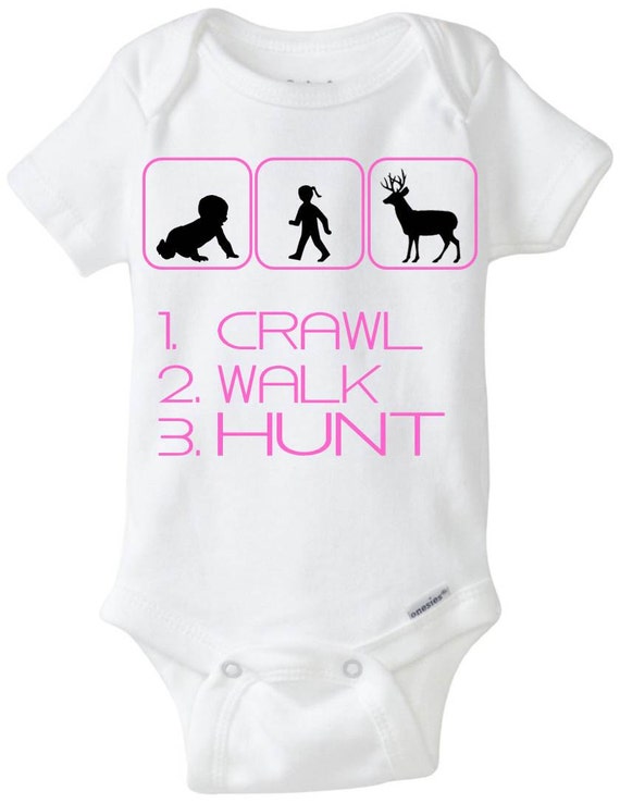 Girl Hunter Baby Girl Gift Gerber Onesie brand body suit 1.