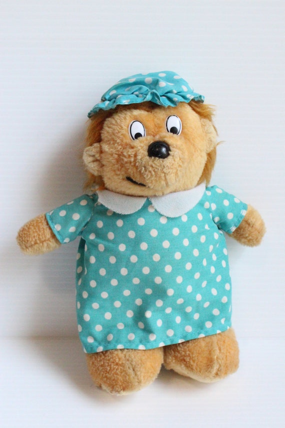 MAMA BEAR Berenstains Bear Vintage Stuffed Plush by TheJellyJar MAMA BEAR Berenstains Bear Vintage Stuffed Plush by TheJellyJar