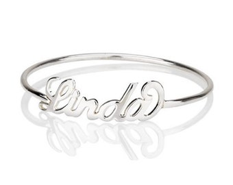 30% OFF! Personalized Name Ring in Sterling Silver • Custom Name Ring • Up to 20 Letters • MOTHER'S GIFT RM02F09