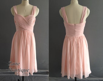 Short Chiffon Dress with Sweetheart Neck Shining Decor Moss Plus Size