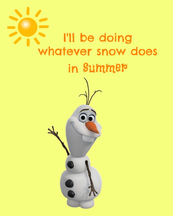 items similar to frozen olaf in summer digital print