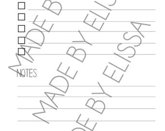 Popular items for filofax to do list on Etsy