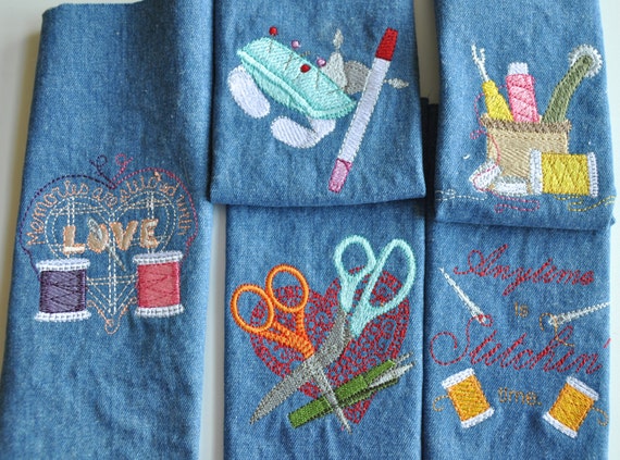 Download Items similar to Sewing Themed Machine Embroidery on ...