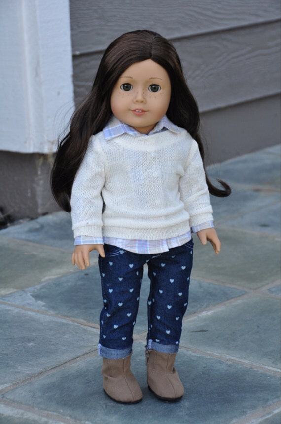 American Girl Clothes - Cream Pullover Sweater, Separates