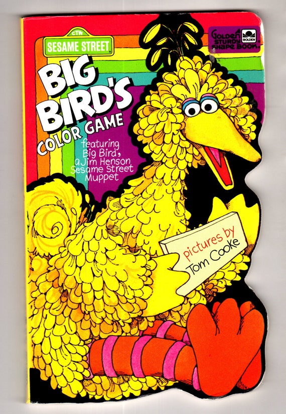 Sesame Street Big Birds Color Game Featuring Big by scarlettess