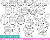 Easter Eggs - Digital Stamps Il_170x135