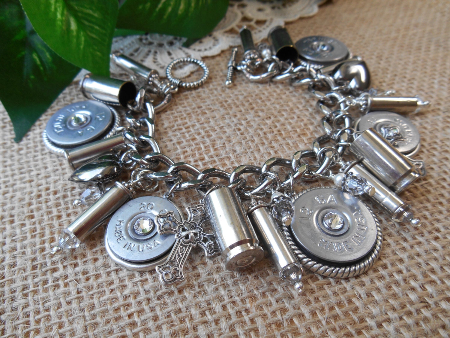 Bullet Jewelry Shotgun Shell Casings Crosses Hearts