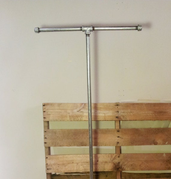 Silver Galvanized T Stand Industrial Display by pennylanewhitneyj