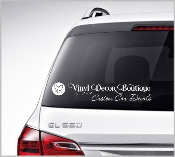 EXTRA LARGE Custom Car Decal Vinyl Lettering by VinylDecorBoutique