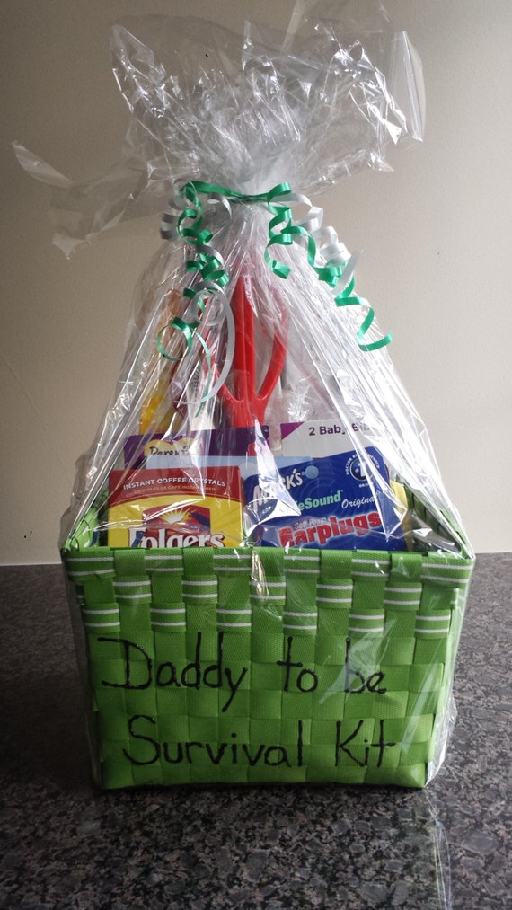 Daddy to be Survival Kit Green Baby shower gift for new