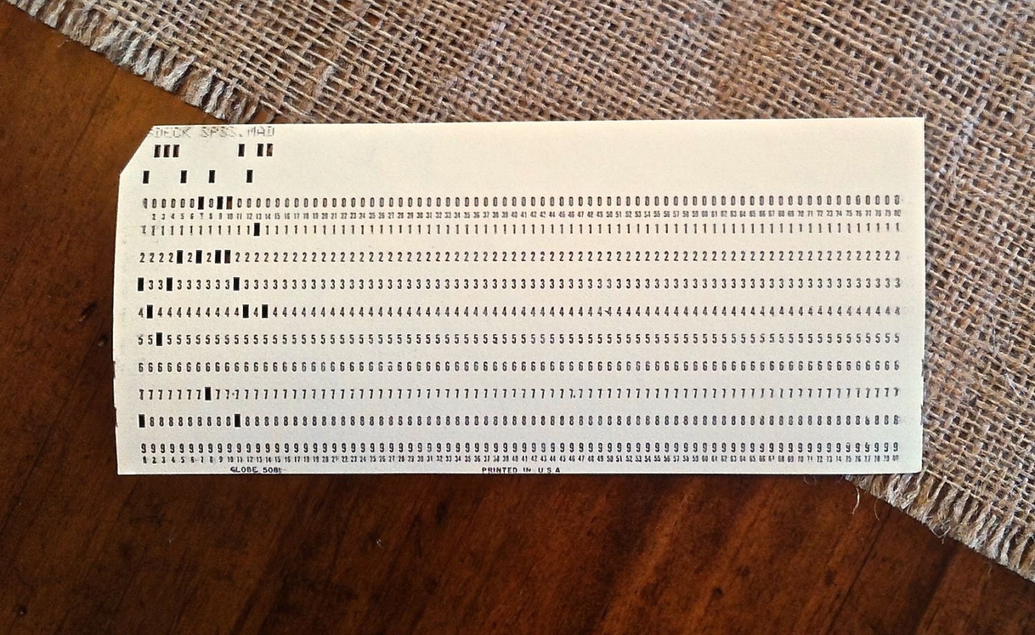 Computer Punch Cards Vintage Paper Ephemera lot of 10