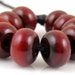 Chestnut Spacers - Handmade Artisan Lampwork Glass Beads 5mmx9mm - SRA (Set of 10 Spacer Beads)