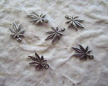 Multi Weed Charms Necklace Mini Marijuana Leaf Necklace