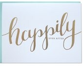 Happily Ever After Letterpress Card Happily Ever After Letterpress Card
