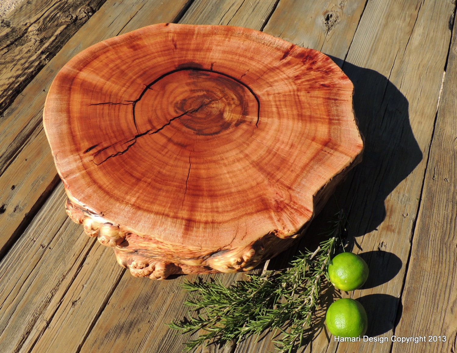Natural Cherry Burl Wood Cutting Board Or Serving By Jonihamari 