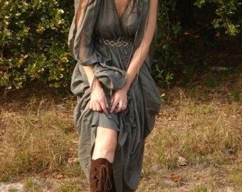 Earthgarden handmade forest lace up Elf Boots Moccasins knee high Dark brown Suede with rubber soles