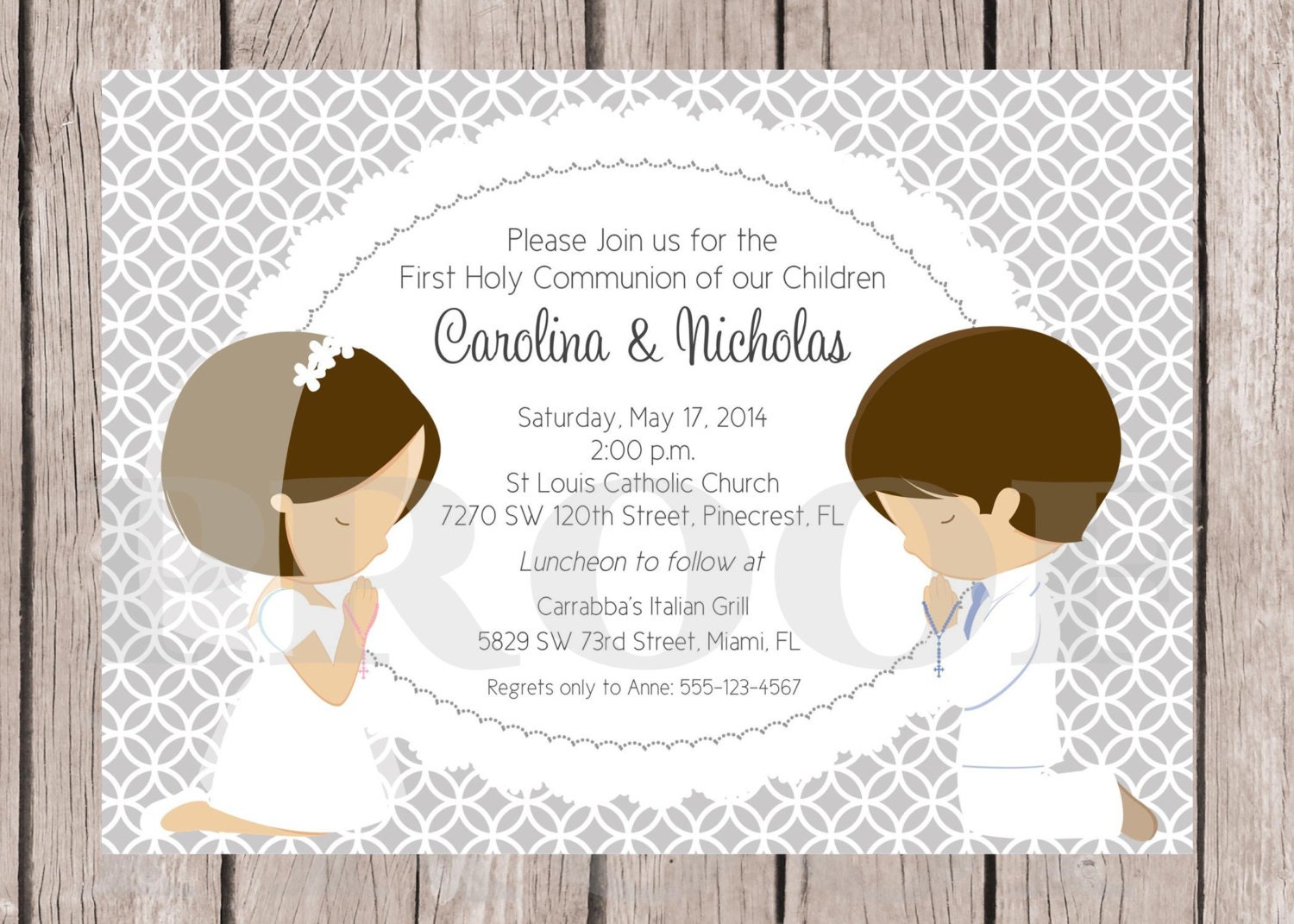 Free Printable 1St Communion Invitations 5