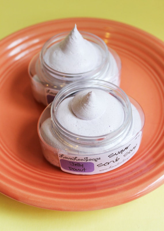 Whipped Sugar Scrub Soap Jelly Donut Soap Scrub Whip Soap