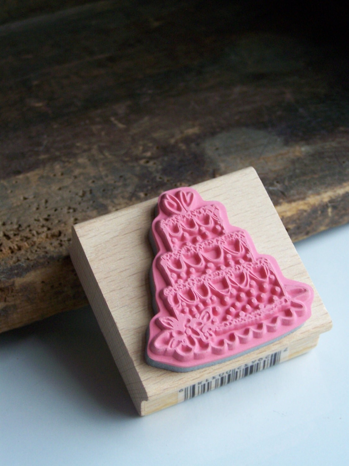 Rubber Stamp, Wedding Cake, Wedding Cake Stamp, Scrapbooking, Card