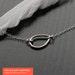 the year of wonder - silver teardrop necklace by elephantine